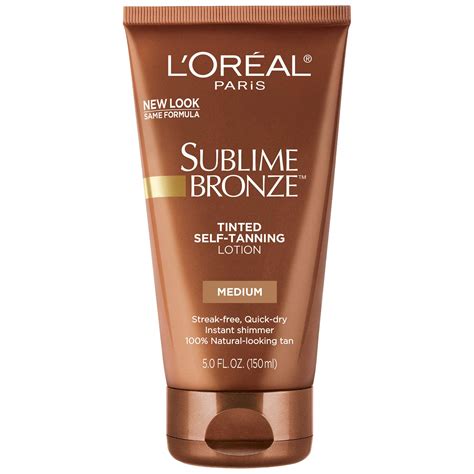 sublime bronze tinted self tanning lotion.